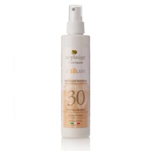Mlečni sprej za sončenje z visoko zaščito SPF30